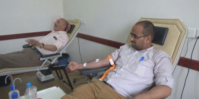 تدشين حملة التبرع بالدم في محافظة إب