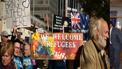 تظاهر آلاف الأستراليين إحتجاجاً على سياسة بلدهم المتشددة تجاه المهاجرين