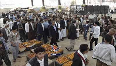 افتتاح سوق مركزي لبيع الخضروات والفواكه بالجملة في محافظة إب