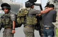 الاحتلال الإسرائيلي يعتقل ثمانية فلسطينيين في الضفة الغربية