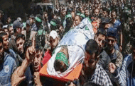 الفلسطينيون يشيعون في قطاع غزة شهداء العدوان العسكري الاسرائيلي