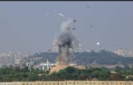 طيران العدو الصهيوني يقصف نقطة رصد للمقاومة الفلسطينية شرق مدينة غزة