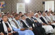 المشاركون في مؤتمر فلسطين الثالث بالعاصمة صنعاء يعلنون دعمهم وتأييدهم لقرار قائد الثورة بمنع الملاحة الصهيونية
