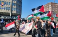 مظاهرة في هامبورغ الألمانية تنديدا باستئناف العدوان الإسرائيلي على غزة