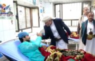 زيارة عيدية للجرحى والمرضى والأجهزة الأمنية في إب