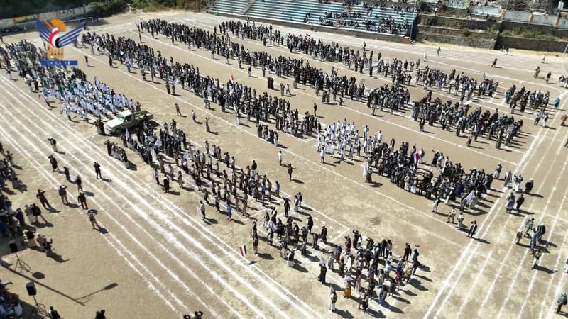 إب.. عرض شعبي لقوات التعبئة في مديرية جبلة