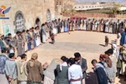 وقفات بمحافظة صنعاء نصرة لغزة وتأكيدًا على الجهوزية للتصدي للأعداء