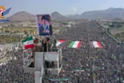 مسيرة كبرى بالعاصمة صنعاء تضامنًا مع الشعب الإيراني وإعلان للجهوزية الشاملة لأي تطورات