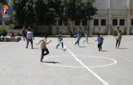 تدشين الدوري الرياضي للمدارس الصيفية في حي الجراف الغربي بمديرية الثورة