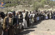 عدد من قيادات ووجهاء مديريات محافظة إب يزورون المرابطين في جبهات الضالع