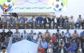 الدكتور البخيتي يطّلع على سير عمل طاقم قناة اليمن الفضائية في تغطية مباريات الدوري العام وكأس الجمهورية بملعب الظرافي