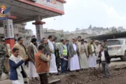 محافظ اب يُدشّن العمل بمشروع إعادة تأهيل طريق إب - القاعدة