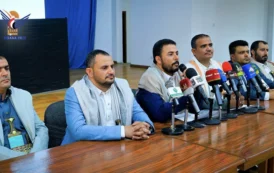 مؤتمر صحفي لوزارة الشباب والرياضة يُسلط الضوء على جرائم العدوان السعودي