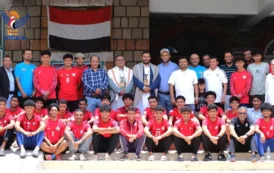 نائب وزير الشباب يلتقي بعثة منتخب الشباب لكرة القدم ويُكّرم لاعبيه وجهازيه الفني والإداري