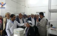 تدشين مخيم سحب المياه البيضاء وزراعة العدسات في إب