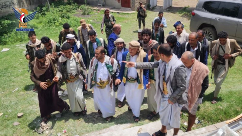 محافظ إب يتفقد مشروع صيانة وتأهيل المركز الصحي بظلمة في حبيش