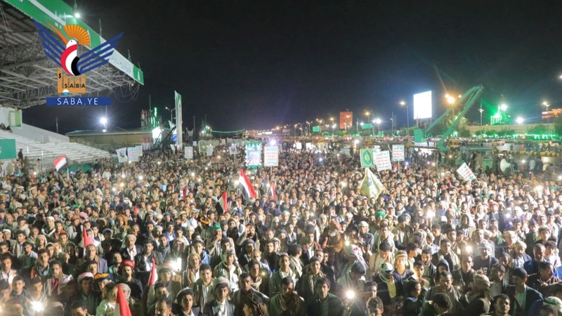 ميدان السبعين بالعاصمة صنعاء يشهد خروجا شعبيا حاشدا شكراً لله ومباركة لانتصارات القوات المسلحة